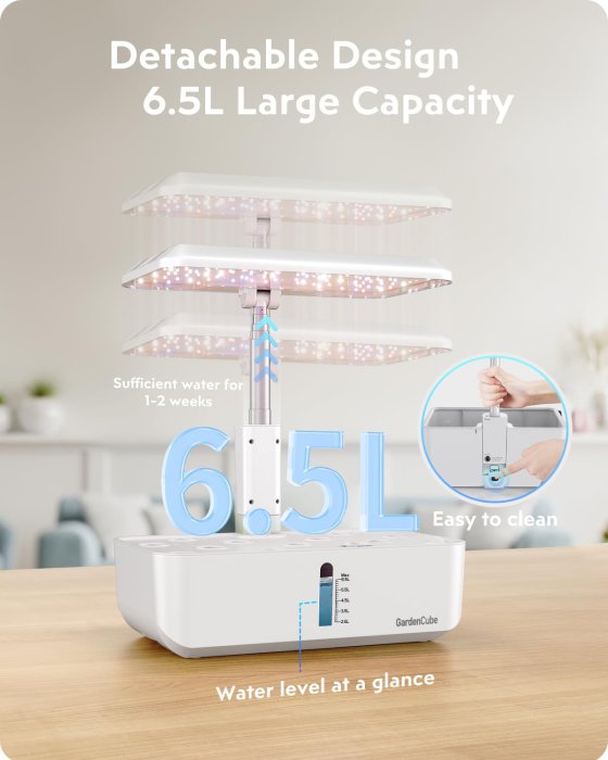 GARDENCUBE 12-Pod Hydroponic Indoor Herb Garden Kit with Grow Light (image 5)