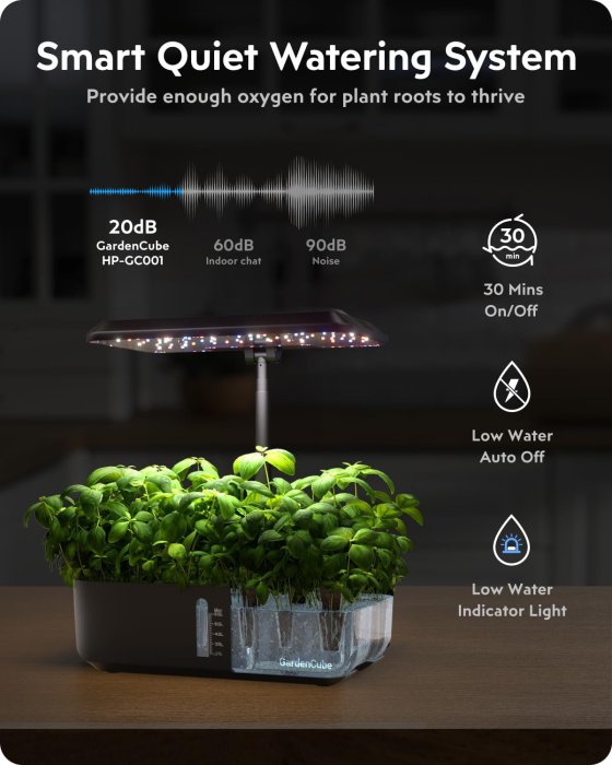 GardenCube 12 Pods Indoor Hydroponic System with LED Grow Light (image 3)