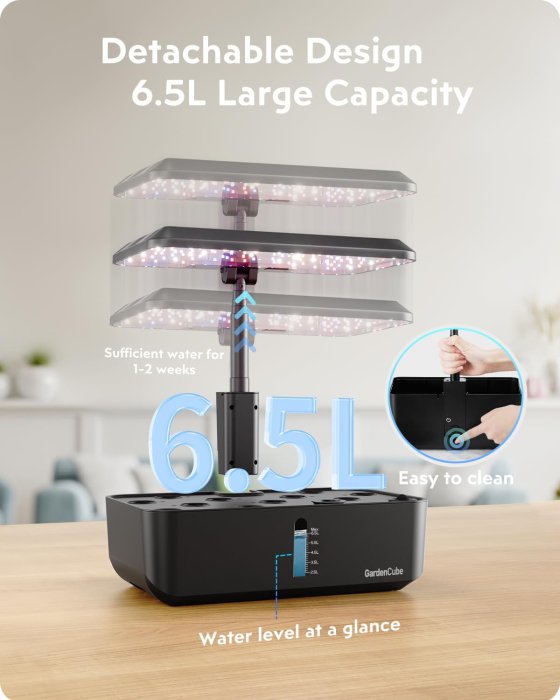 GardenCube 12 Pods Indoor Hydroponic System with LED Grow Light (image 5)