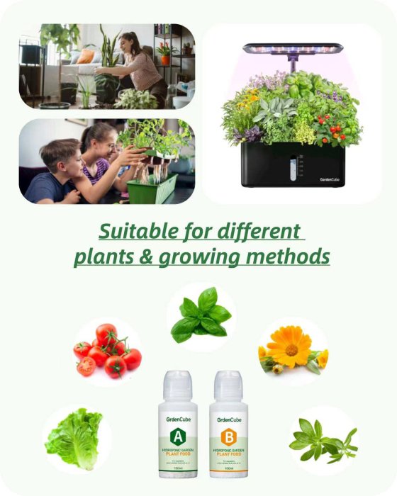 Hydroponic Plant Food A&B Fertilizer (Vegetables Fruits Flowers) (image 4)